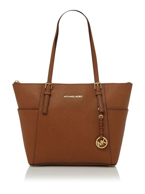 michael kors brown tote handbags|combination black brown handbags designer.